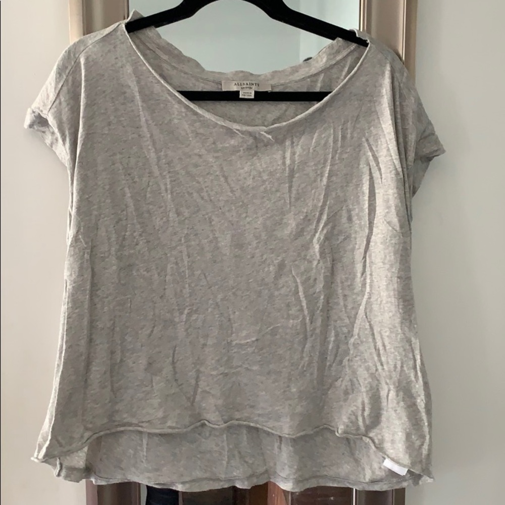 All Saints s/s cropped tee Medium